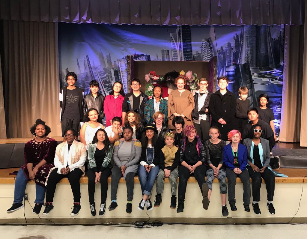 The cast of 'Romeo and Juliet' at Albert Einstein Middle School (December 2017)